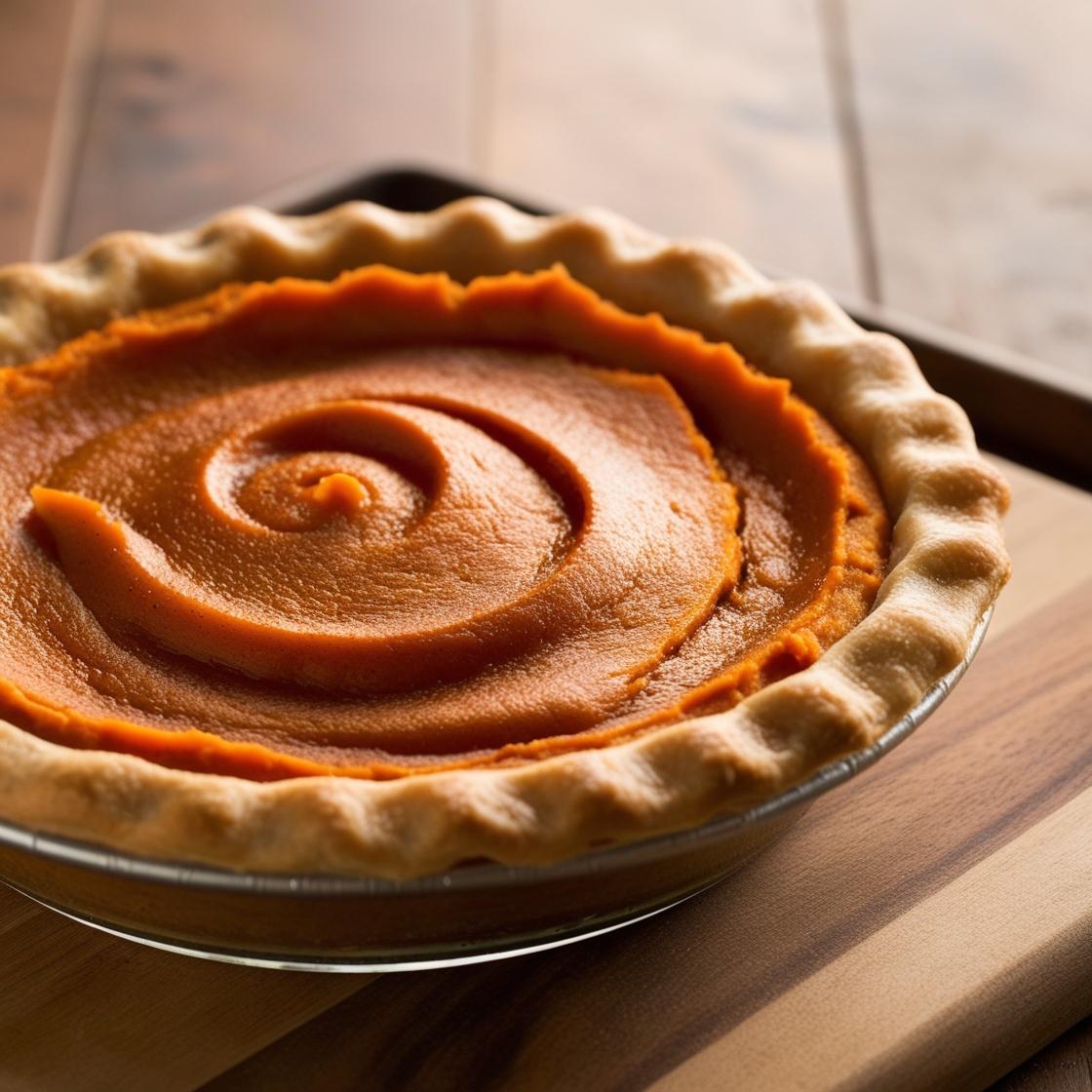 Give me a photo of a _ 6” Sweet Potato Personal Pie – Perfect for sharing (or not!)