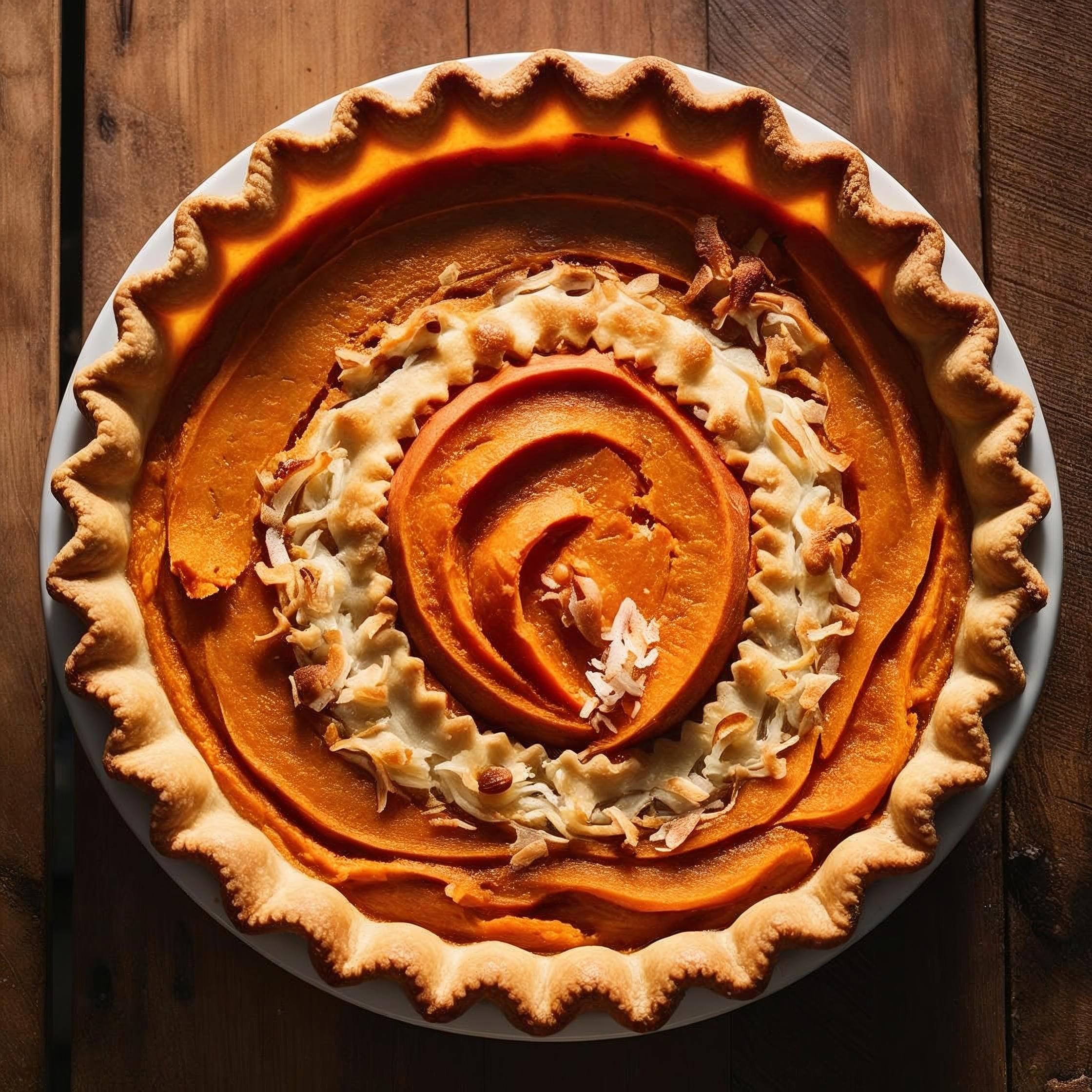 🥥 The Island Whisper - Sweet Potato Coconut Pie 9"